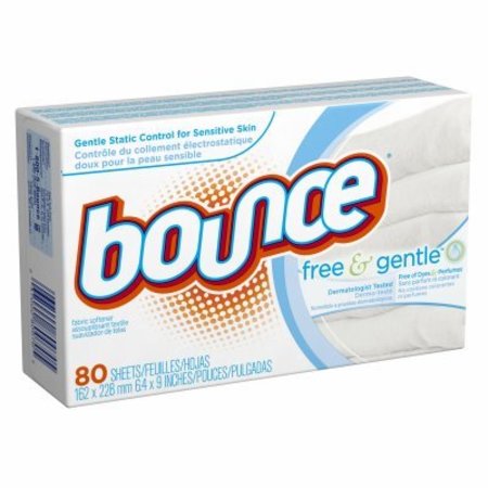 BOUNCE Fabric Softener Free & Gentle No Scent Sheets 80070